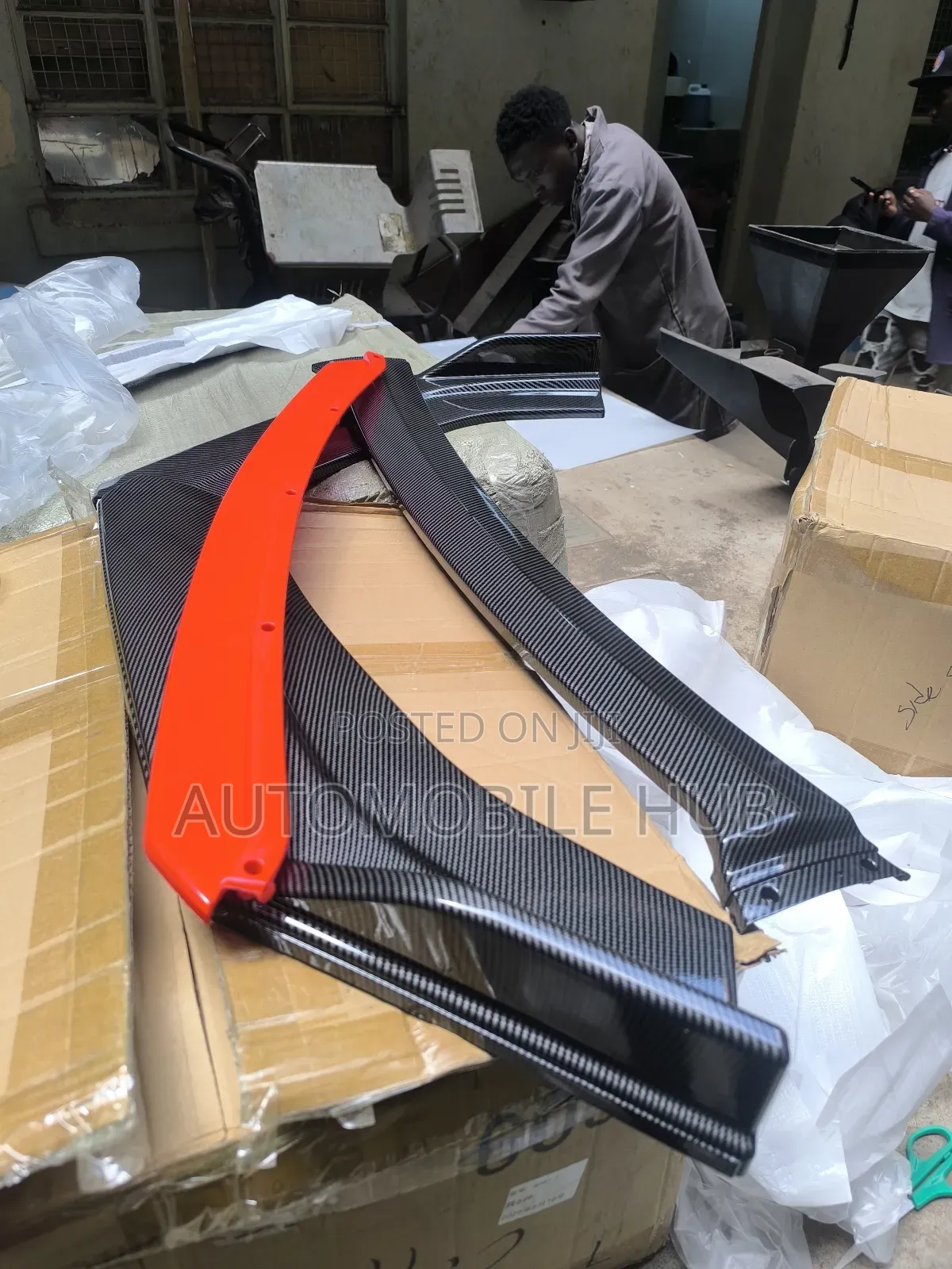 Front Bumper Lip Splitter | Carbon Look | Automobile Hub Kenya