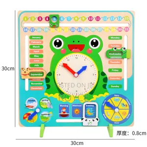 Montessori 7 in 1 Wooden Perpetual Clock