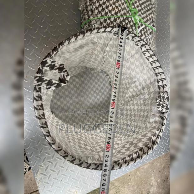 Foldable Houndstooth Laundry Hamper - thumbnail 2