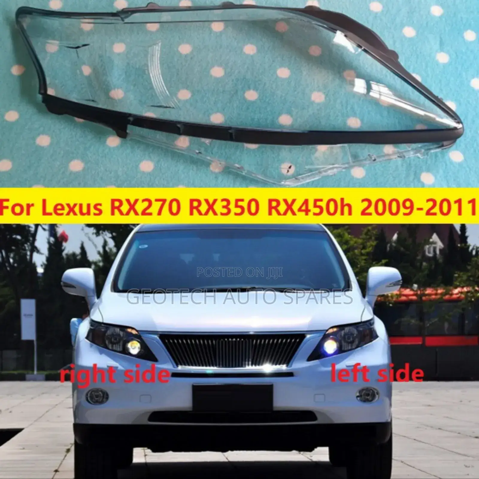 Lexus 270/450h Headlight Lens