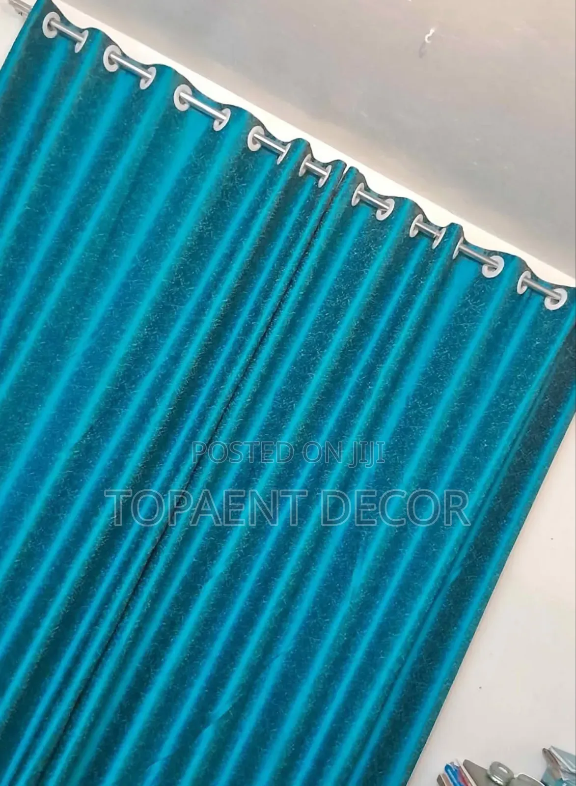 Blue Eyelates Window Curtain Magic