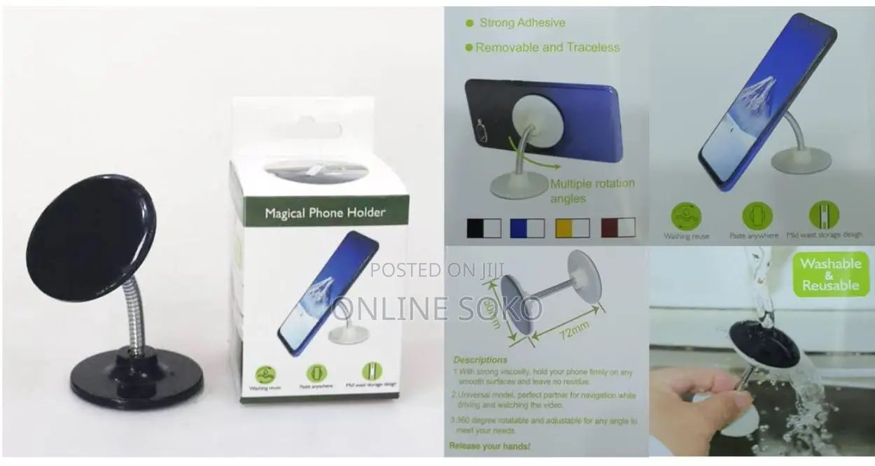Multipurpose 360° Flexible Self-Adhesive Universal Magic Phone Holder