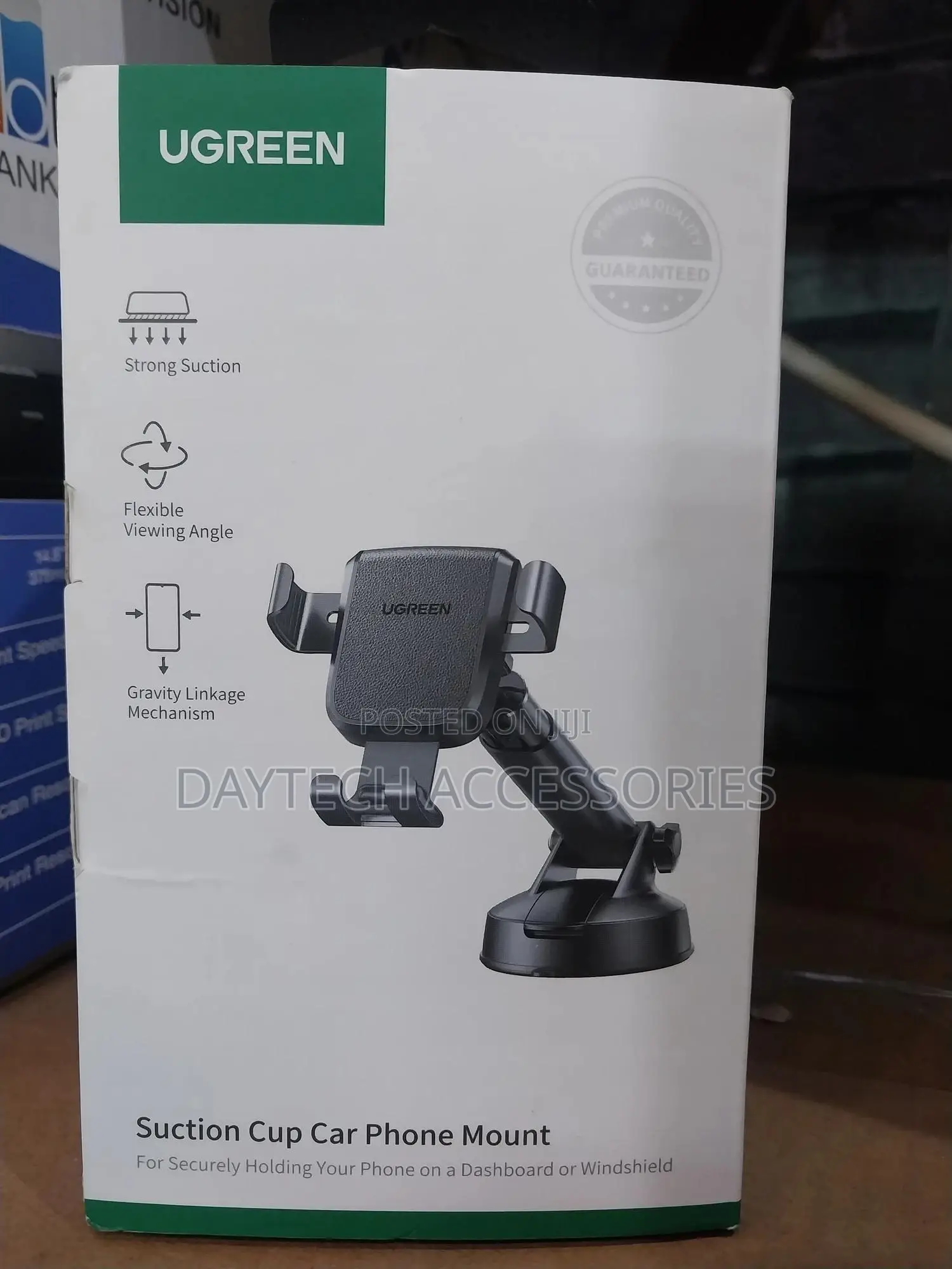 Ugreen Suction Cup Car Dashboard and Windshield Phone Mount – Lp200.