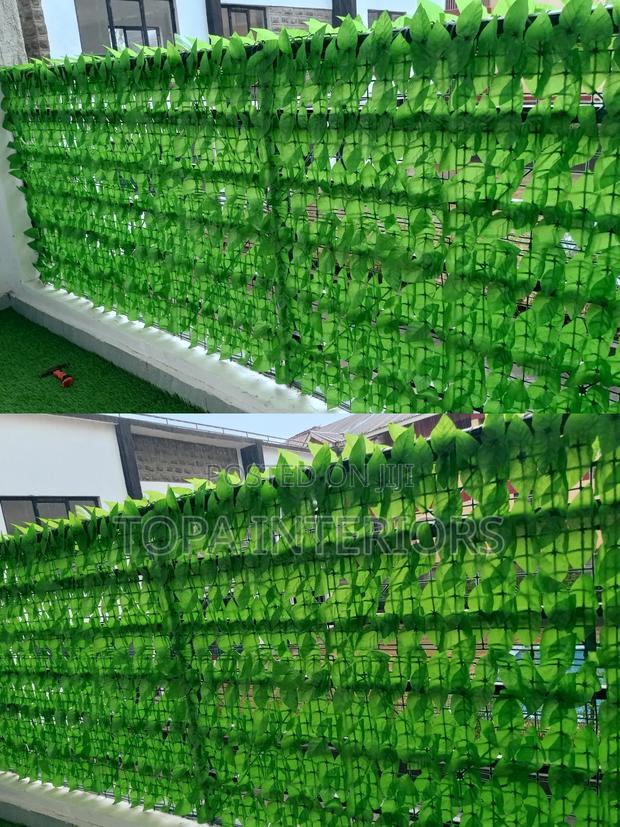 Fake Leaves Green Artificial Ivy Privacy Fence for Balcony Cover