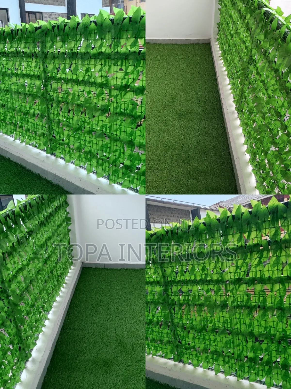 Balcony Privacy Cover Fence Artificial Ivy Privacy Balcony Fence