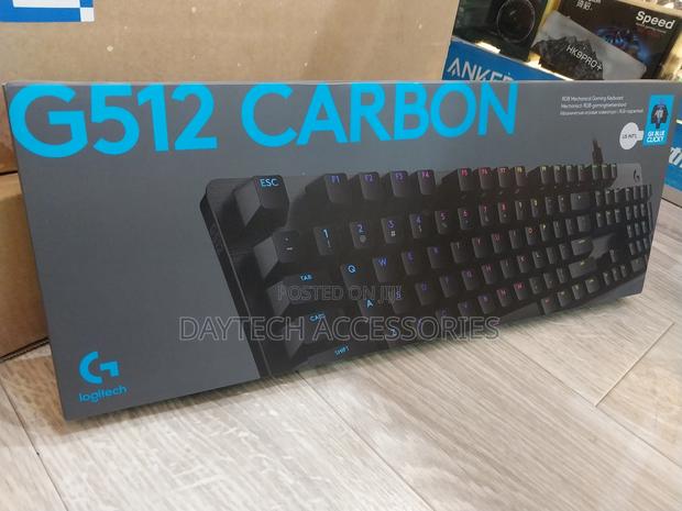 Logitech G512 Carbon RGB Mechanical Gaming Keyboard.