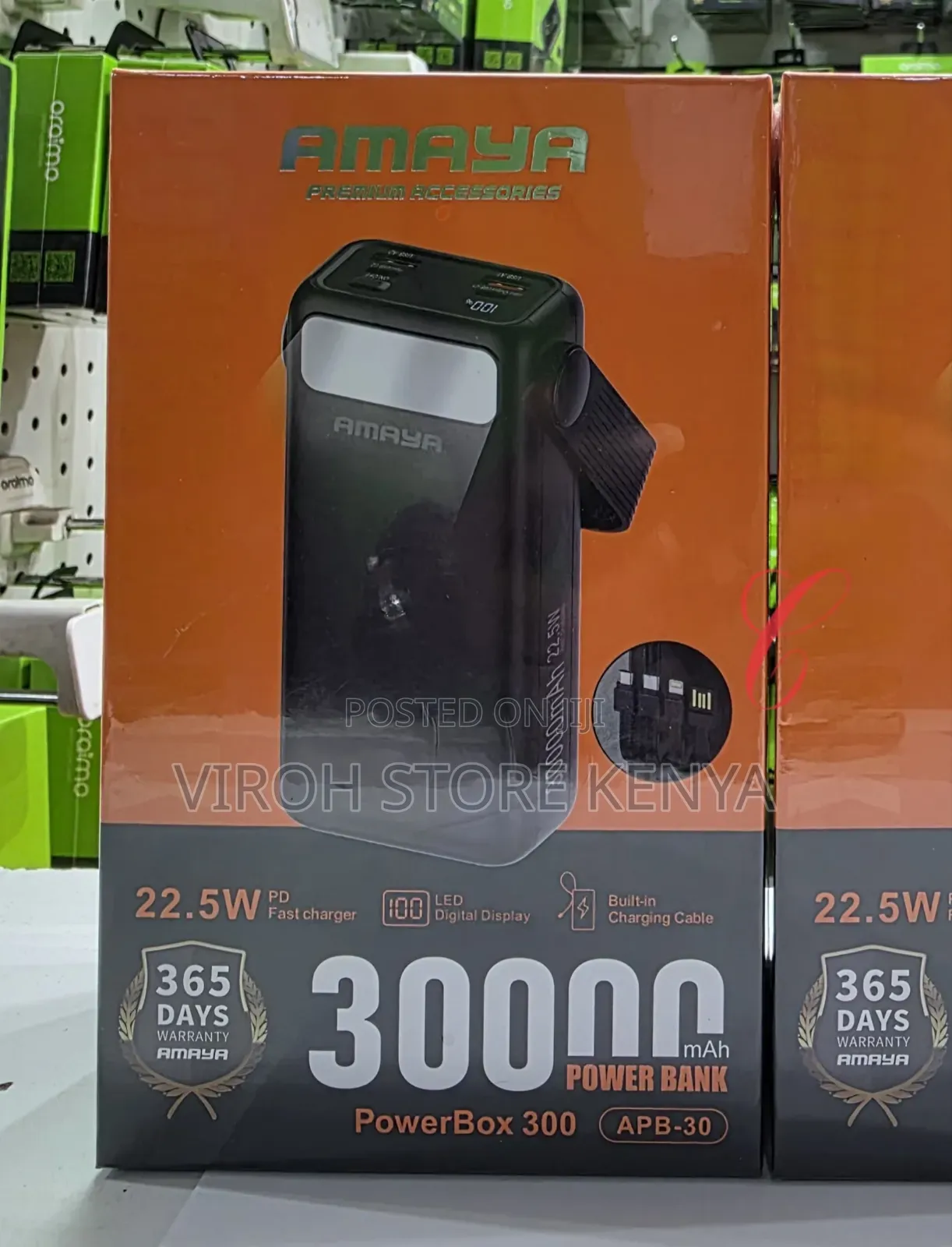 Amaya 30000mah Powerbank Apb30 With Light
