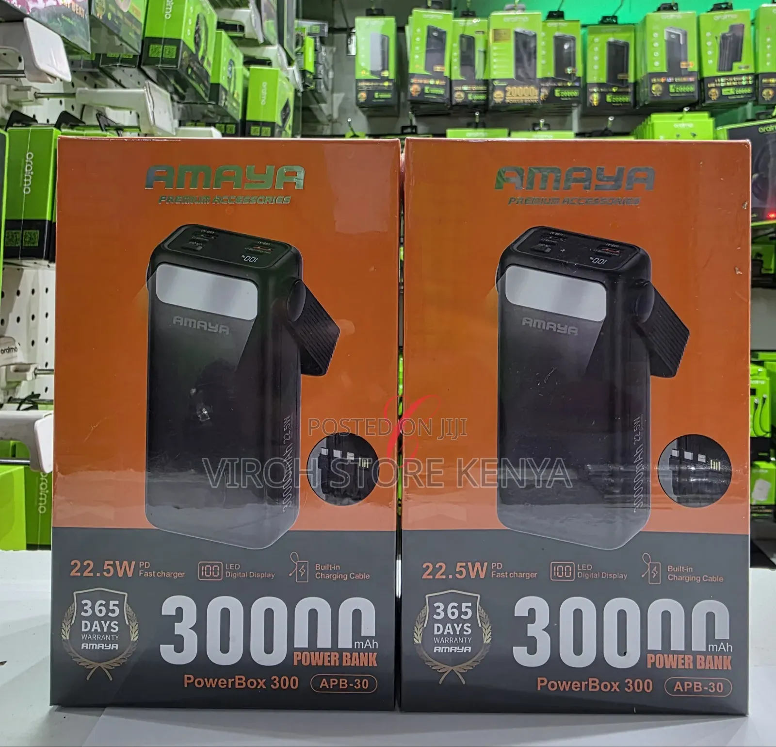 Amaya 30000mah Powerbank Apb30 With Light