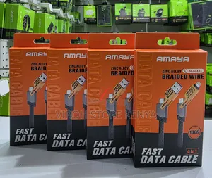 Amaya 4 in 1 Fast Data Cable Acdx51 Zinc Alloy 1m Cable