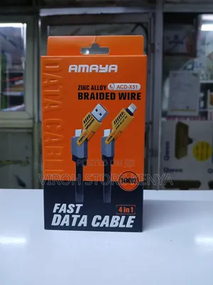 Amaya 4 in 1 Fast Data Cable Acdx51 Zinc Alloy 1m Cable