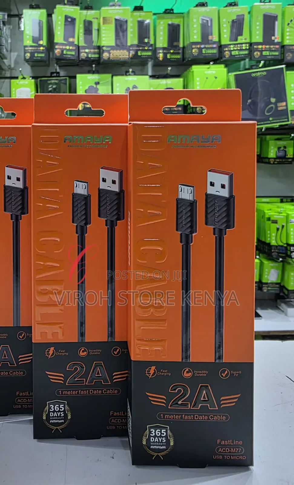 Amaya M77 Charging Cable Usb to Micro Usb 1m Cable