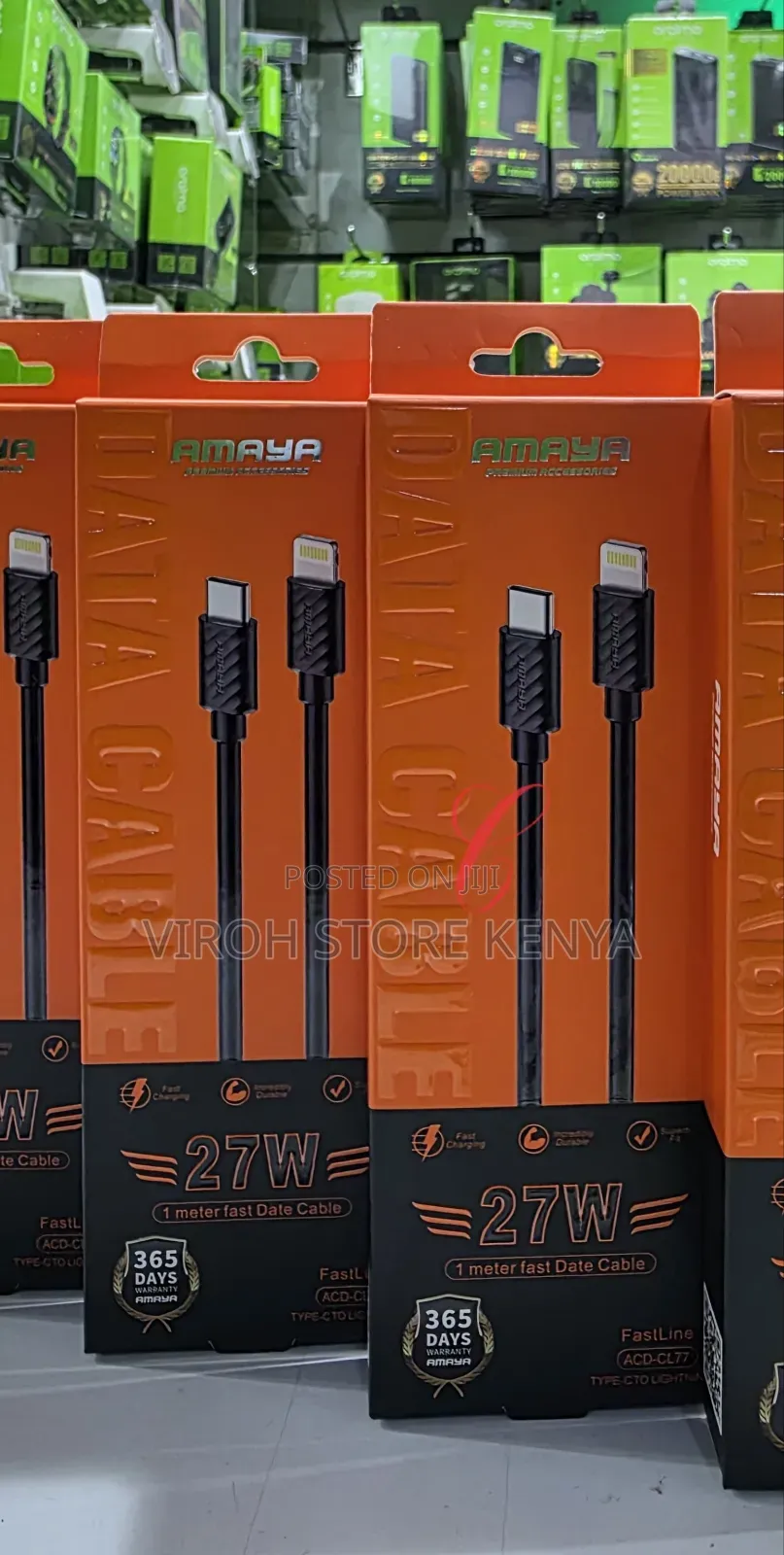 Amaya Type-C to Lightening Cable 27w 1m Cable
