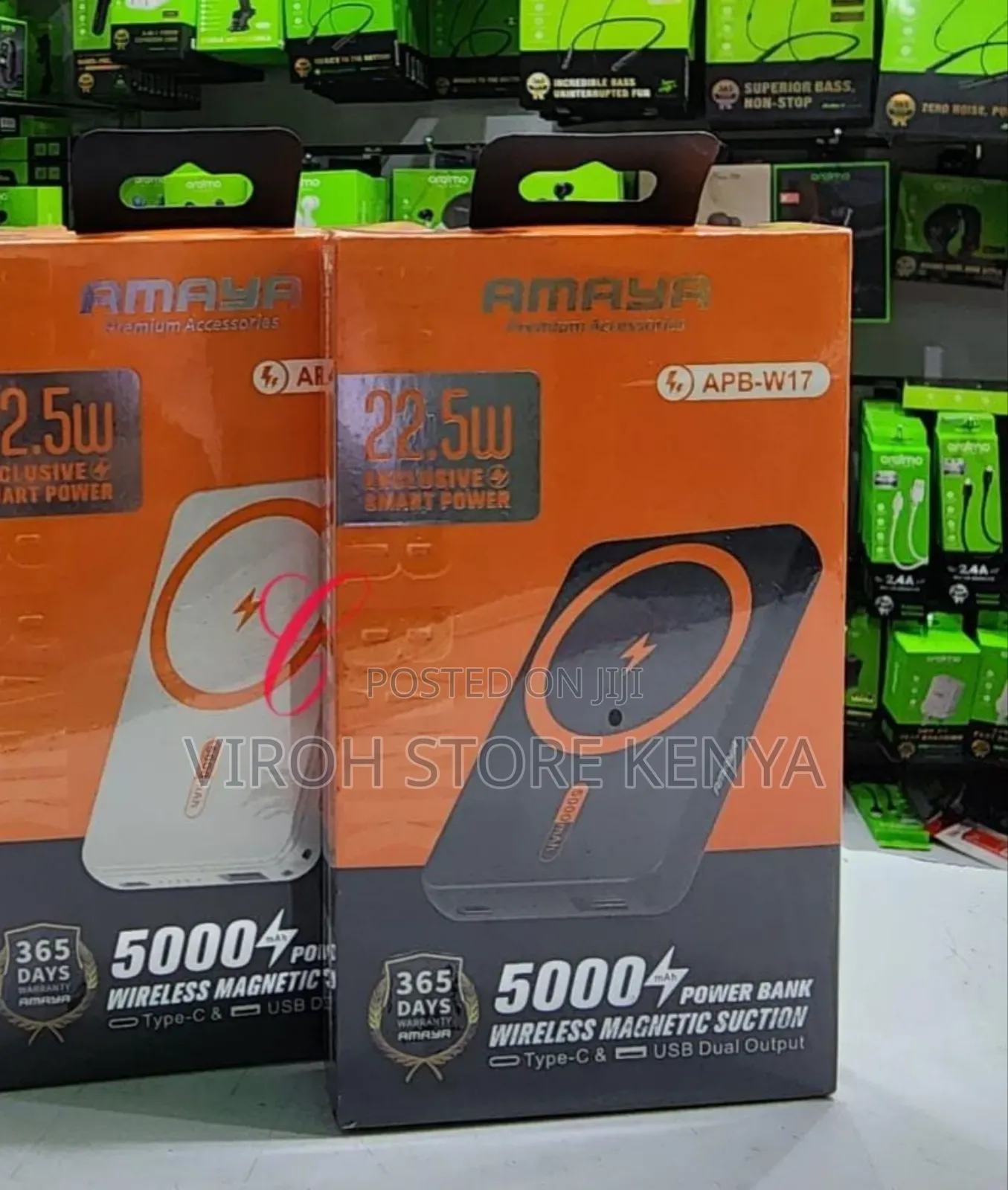 Amaya Apb-W17 5000mah Magnetic Suction Power Banks