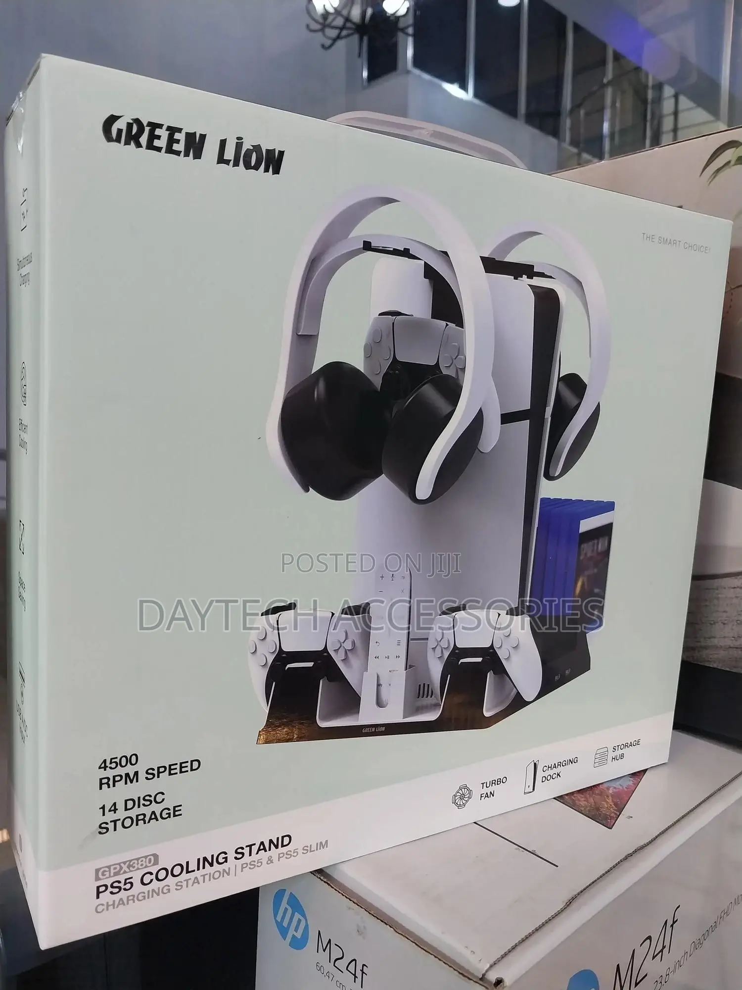 Green Lion Gpx380 Ps5/Ps5 Slim Cooling Stand Charging Station