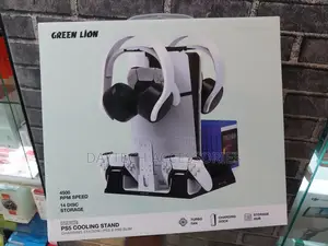 Green Lion Compatible With Ps5/Ps5 Slim Cooling Stand Charging Station