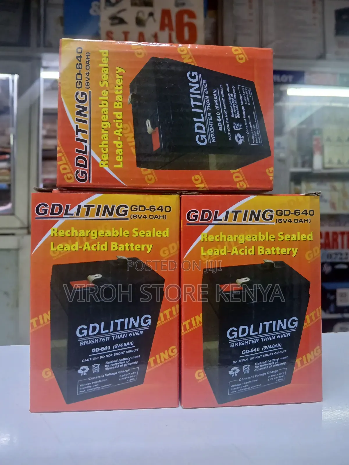 Gd Lighting 6v 4ah Rechargeable Battery