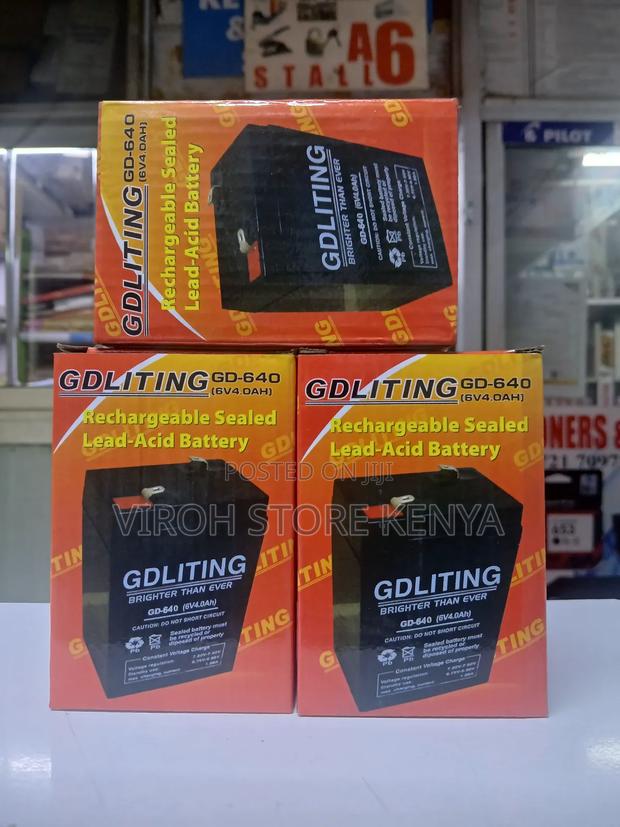 Gd Lighting 6v 4ah Rechargeable Battery - thumbnail 2