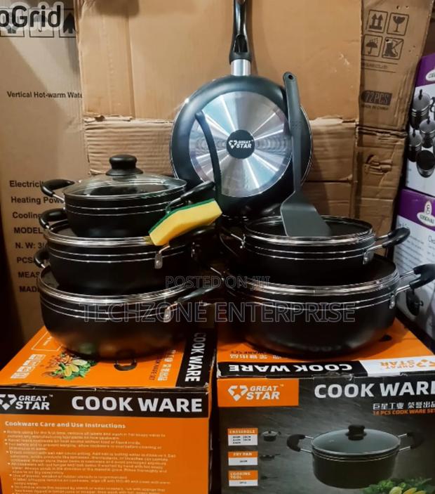 Great Star (Tc Model ) Heavy Nonstick Sufuria Cookware Set