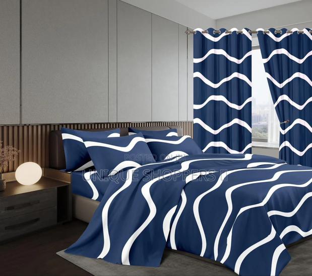 Warm Woolen Duvet With Matching *Curtains* . With 2 Bedsheet