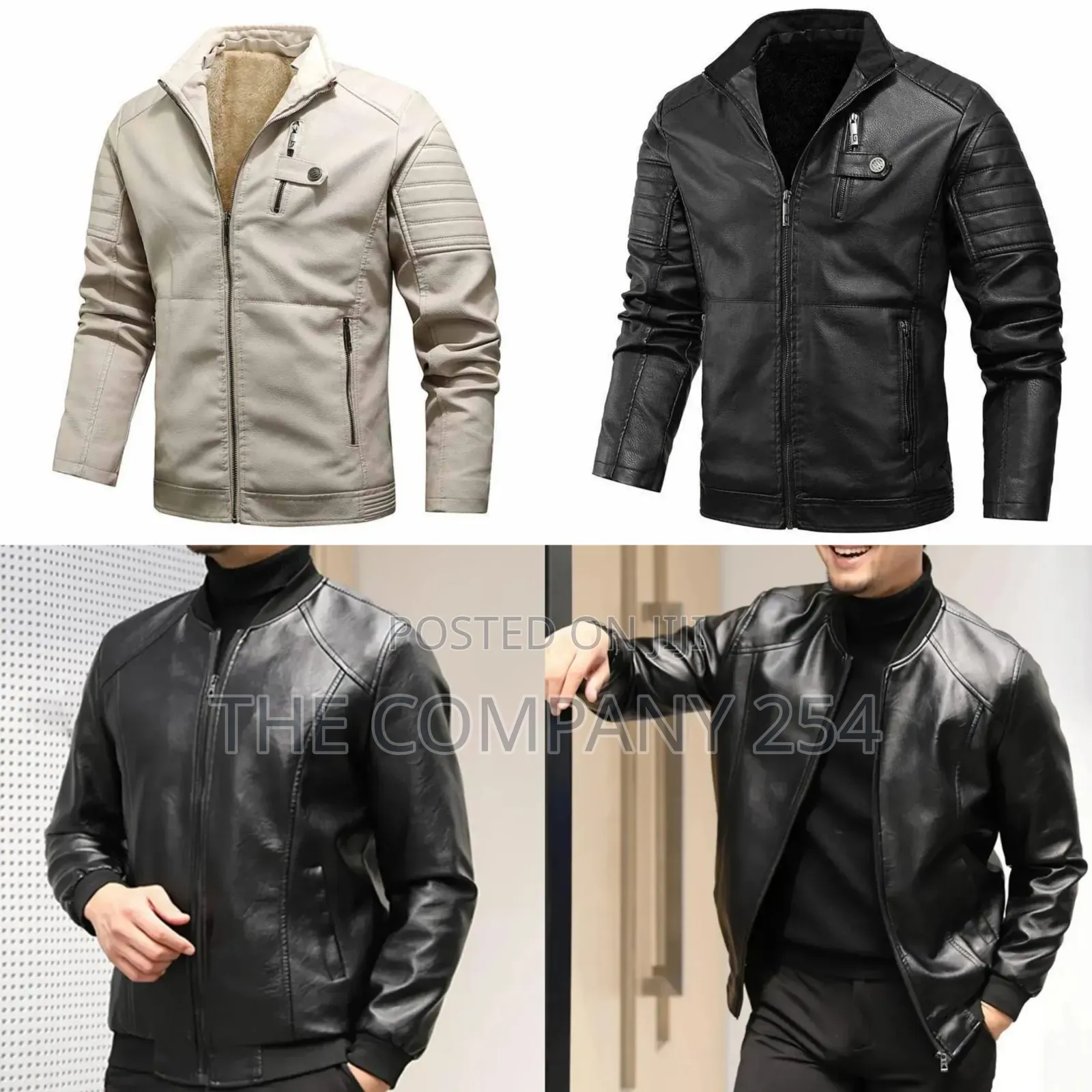 Quality All Weather Casual Men Leather Casual Fur Business Jackets