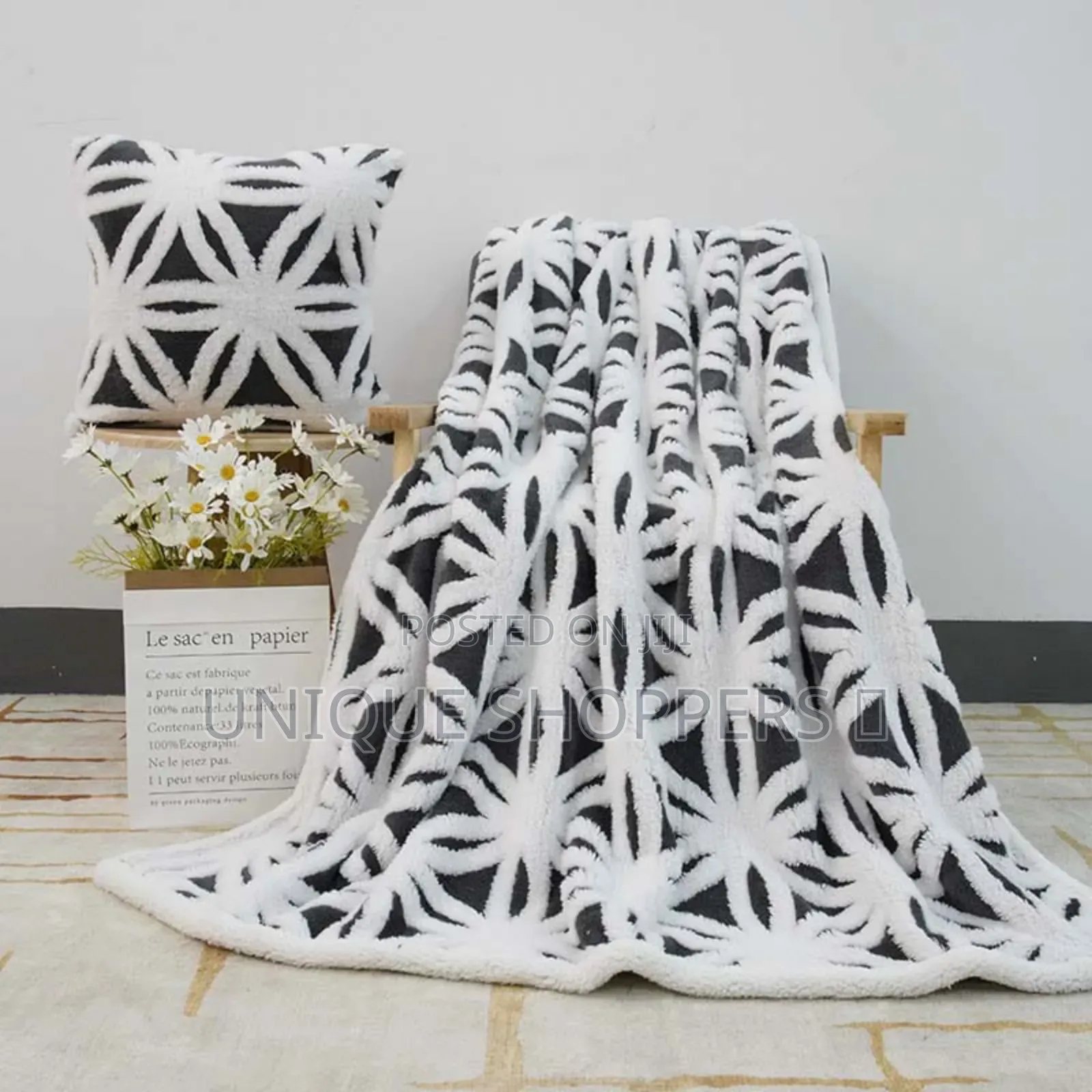 Warm Sherpa *Patterned* Blankets