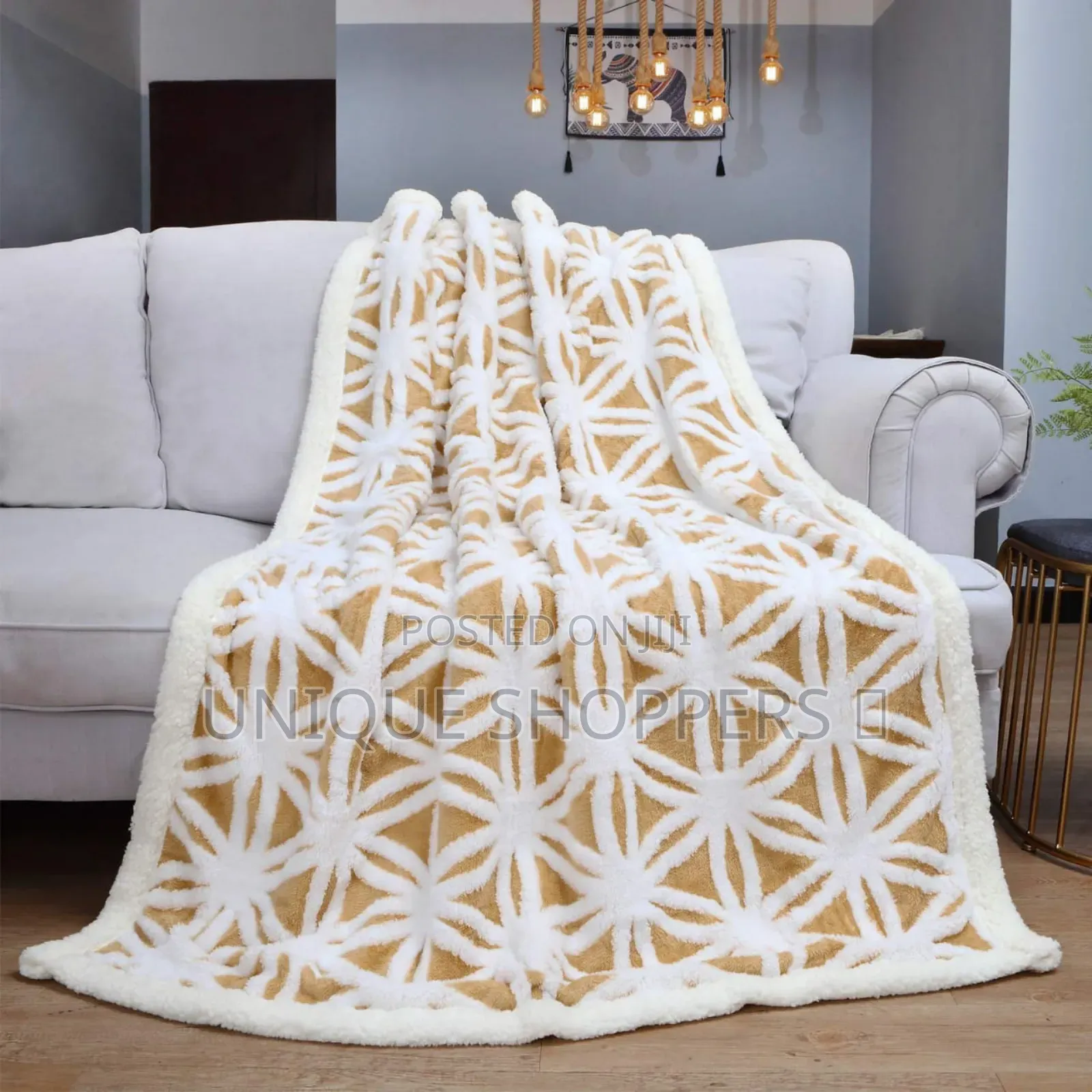 Warm Sherpa *Patterned* Blankets
