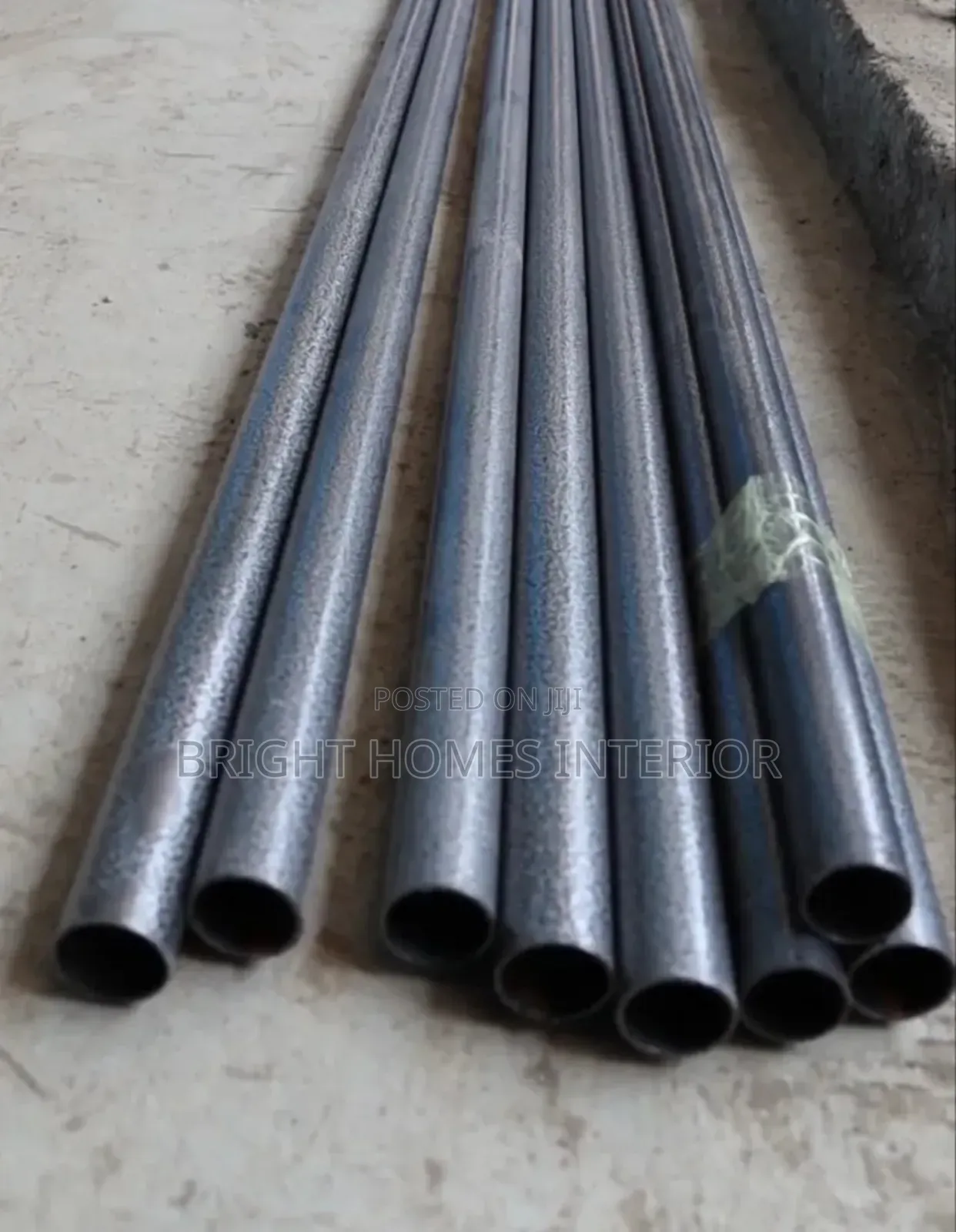 Grey Coated Jua Kali Curtain Rod
