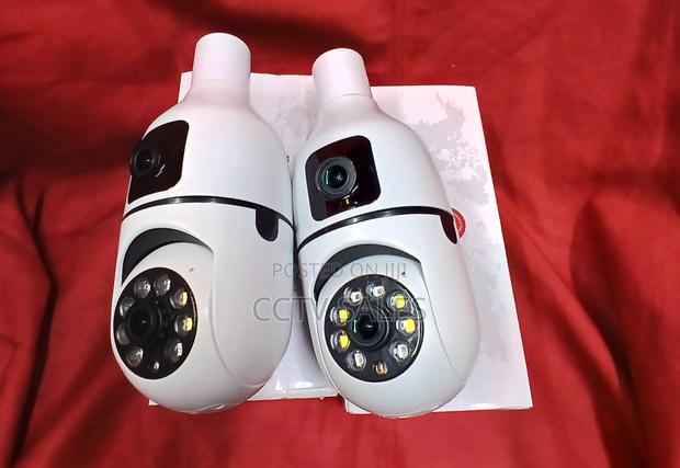 Night Vision Dual Lens Bulb Camera With Audio