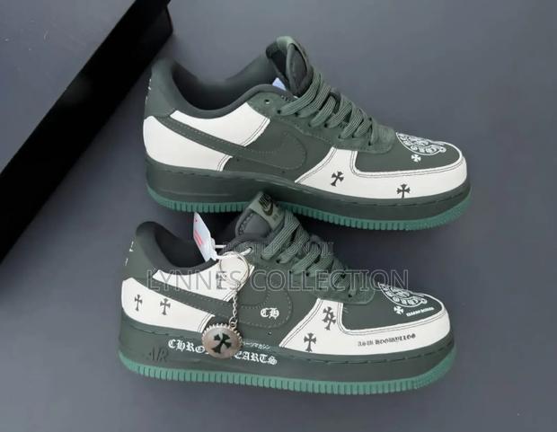 Nike Air Force 1's " Chrome Hearts", Chrome Heart Sizes 40-45