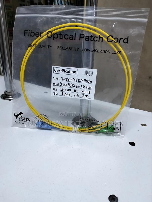 Fiber Patch Cord Sc/Upc -Sc/Apc 1m