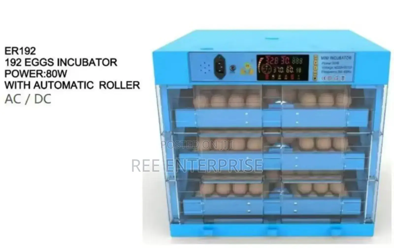 Dc/Ac 192 Egg Incubator Brand New