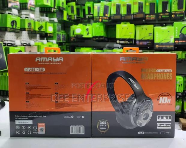 Amaya Aeb-H380 2 in 1 External Speaker Headphone - main view