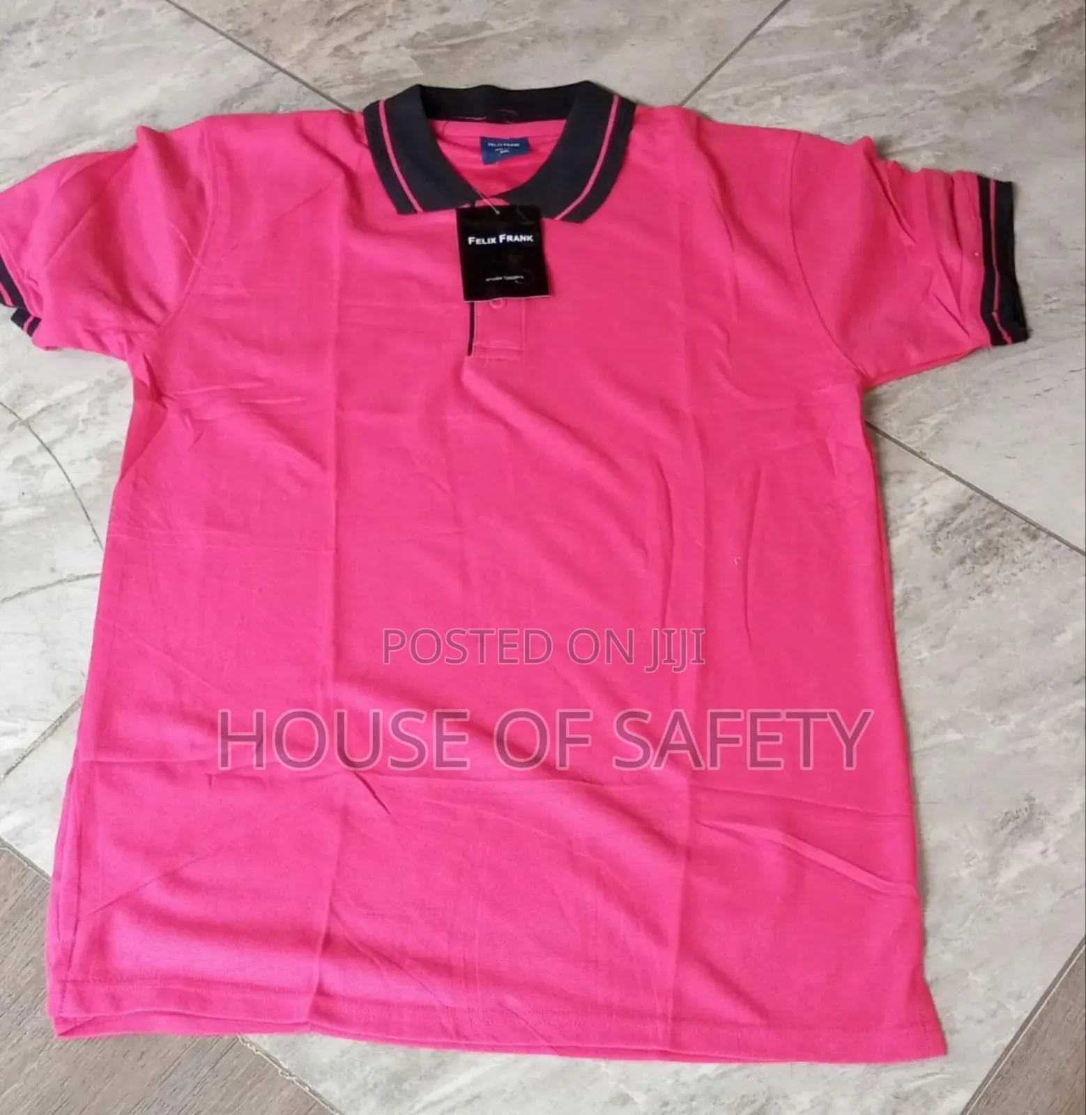 Red and Black Collar Polo