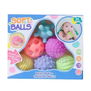 6 Pieces Colorful Soft Balls