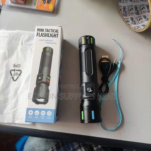 Zoom Torch Led Tactical Flashlight Rechargeable Zoomable Flash Lights - thumbnail 2