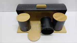 Bread Storage Bin Wooden Support