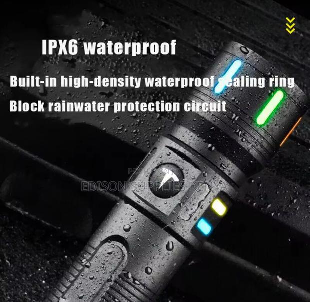 Zoom Torch Led Tactical Flashlight Rechargeable Zoomable Flash Lights - thumbnail 5