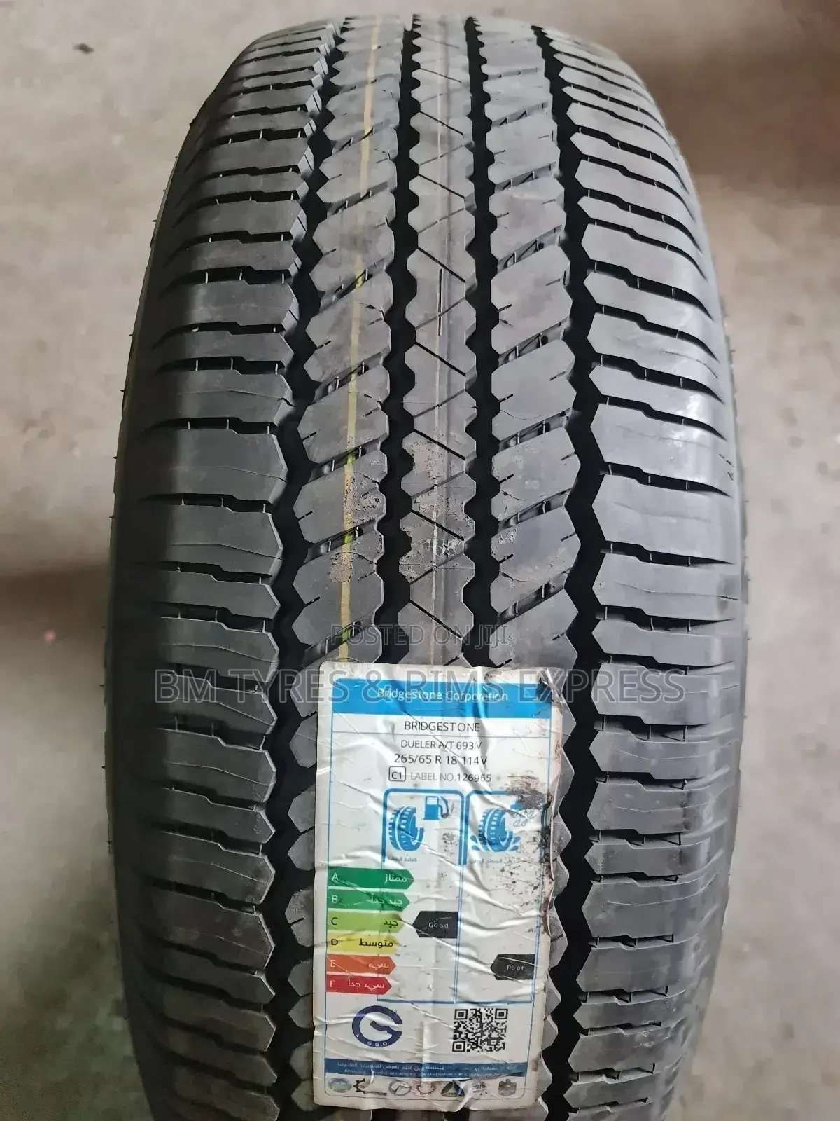 265 /65 R18 Bridgestone Tyres (All Terrrain)