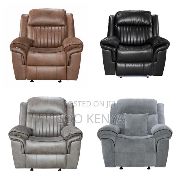 Home Chair; Pu Velvet Functional Single Recliner Sofa - thumbnail 2