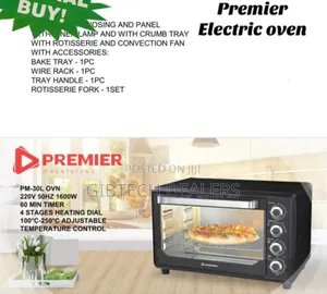 30ltrs Premier Electric Oven