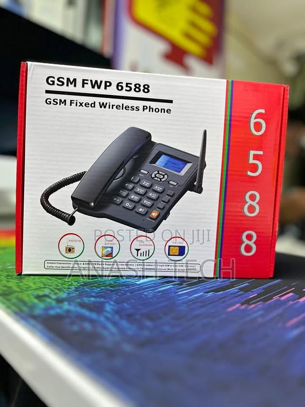 GSM FWP 6588 Fixed Wireless Phone - With Sim Card Slot, Caller Id