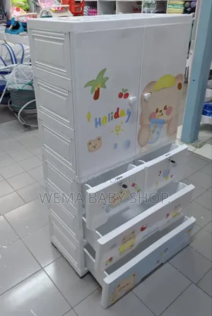 Kids Collapsible Plastic Chest of Drawer/Storage Cabinet