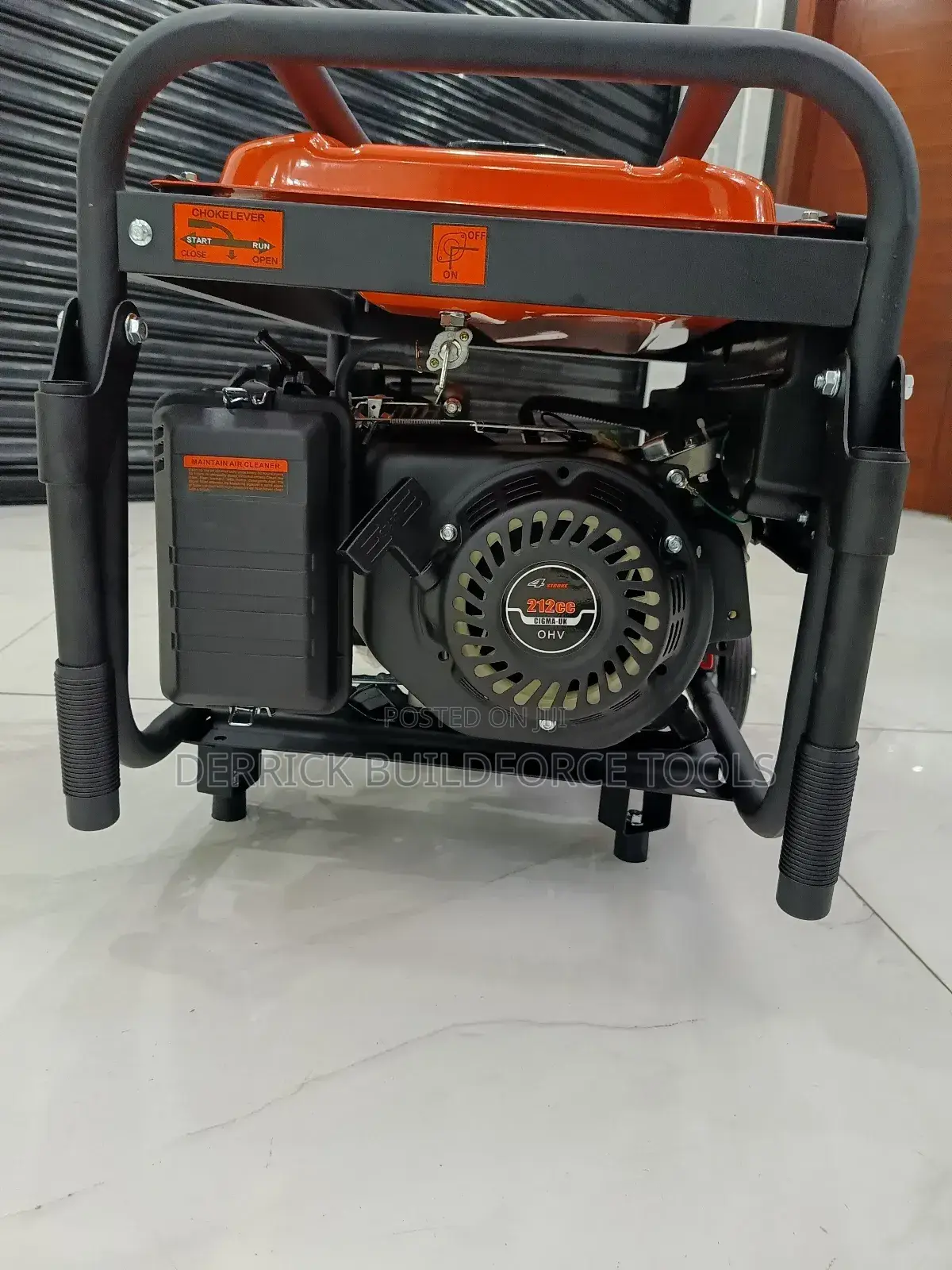 Original Cigma-Uk 5.5kva Key Start Gasoline Generator