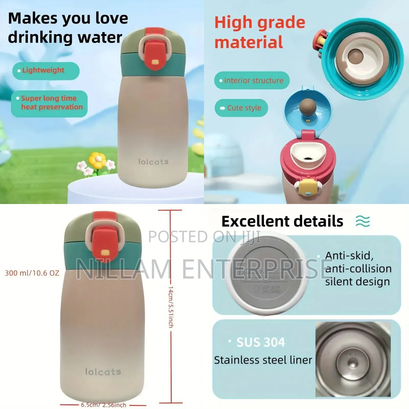 *300ml Ultra-Mini Insulated Vacuum Kids Flask,