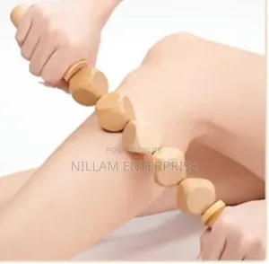 Wooden Massage Roller 6 Cube Design Body Roller Massager