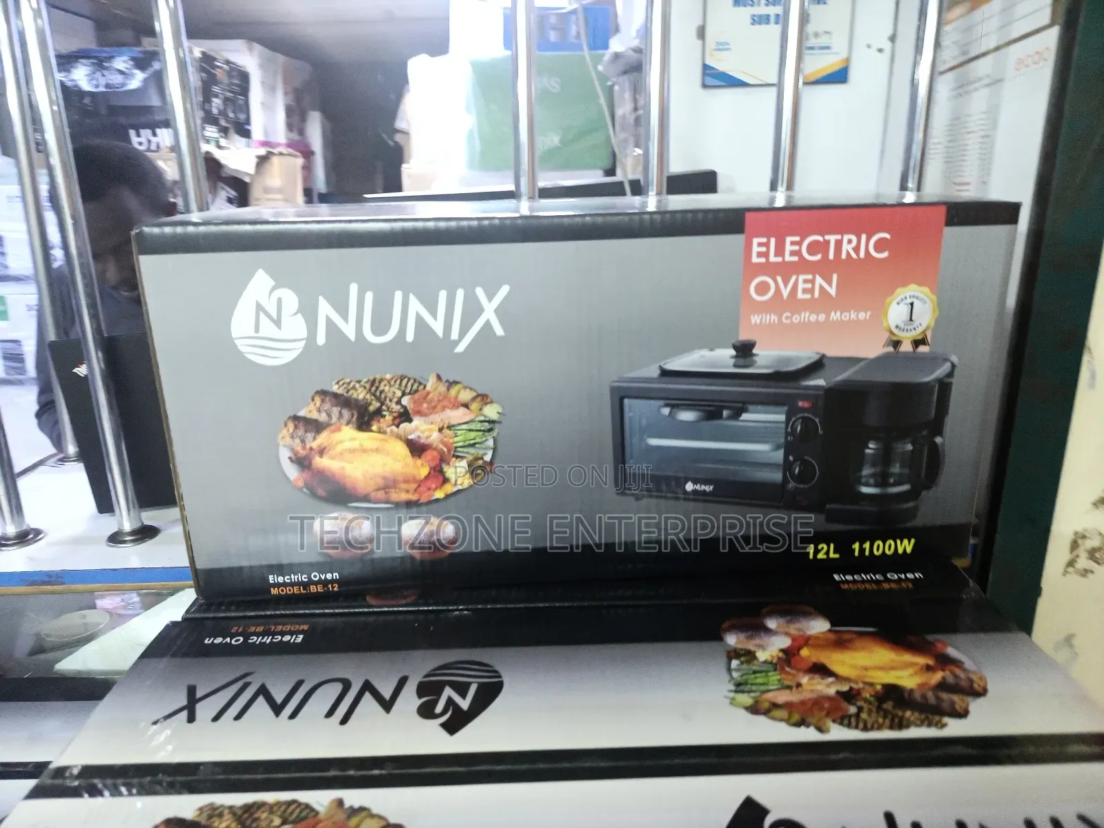 Nunix Be-12 12l 3 in 1 Multifunctional Breakfast Maker With 1200w 