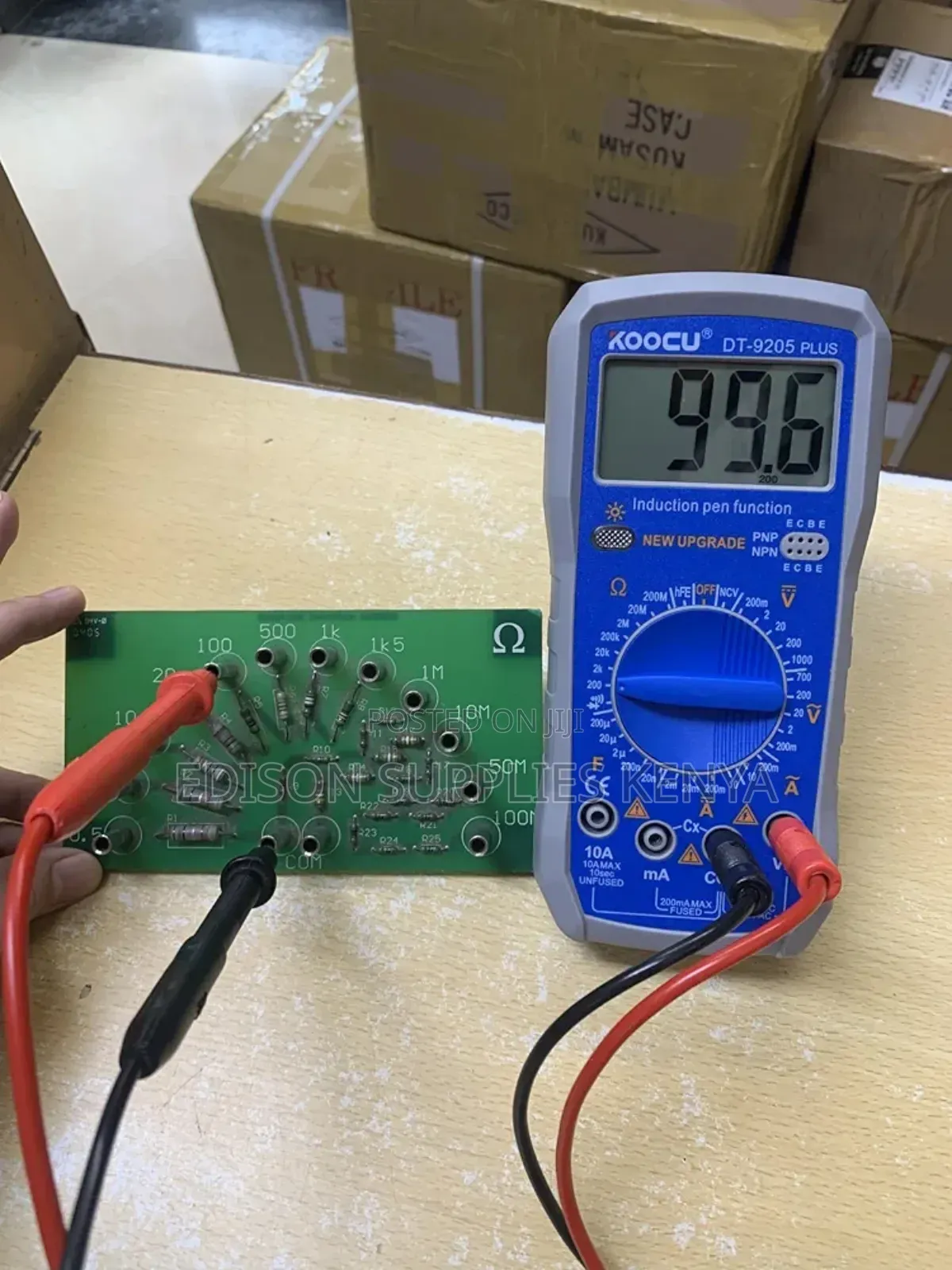Koocu Digital Multimeter 2000 Counts With 9v Block Voltage Tester