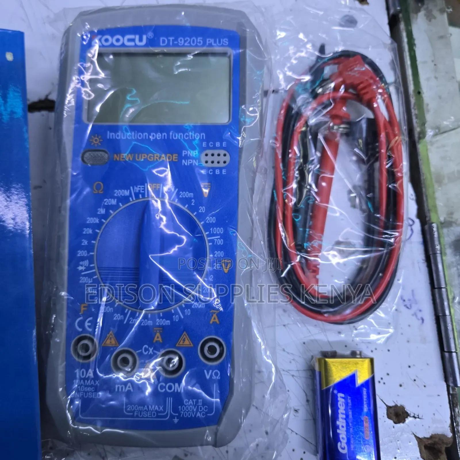 Koocu Digital Multimeter 2000 Counts With 9v Block Voltage Tester