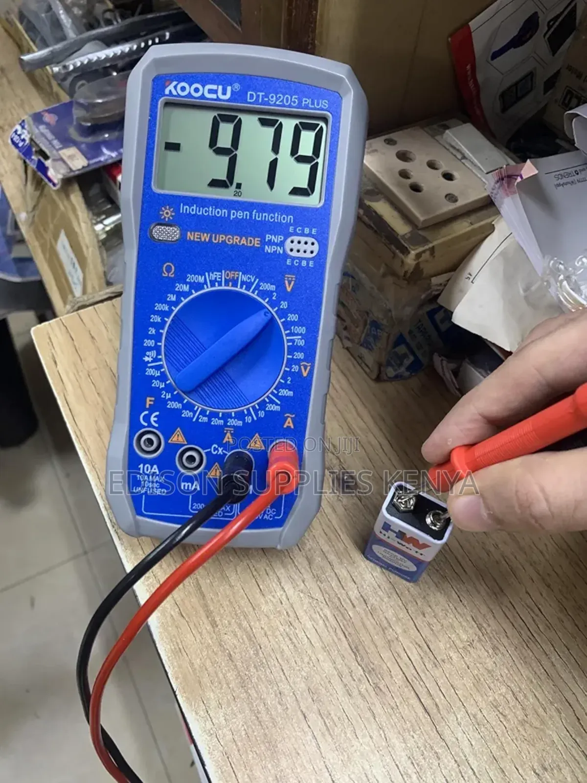 Koocu Digital Multimeter 2000 Counts With 9v Block Voltage Tester