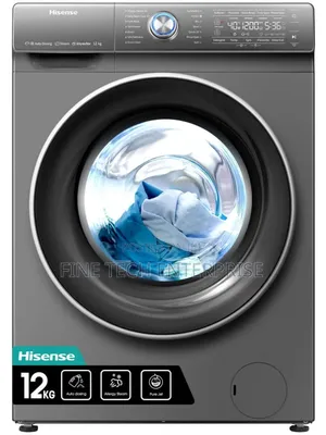 Hisense Washing Machine Front Load 12kg Grey Full Automatic